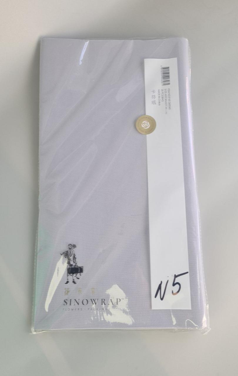 Аркуші текстуровані 60 *60 см для пакування квітів КАФІН сірий No5 (20 шт.), фото 1