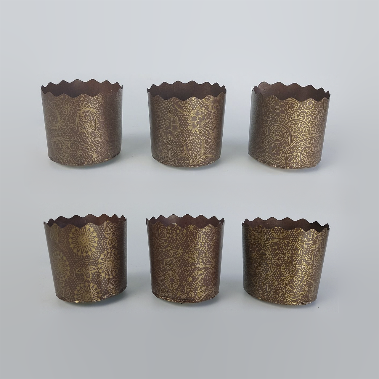 Паперові форми для Паски Ø70х65 мм. Упаковка 50 шт. (на 100 гр. тіста)  Італія, фото 1