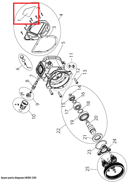 Етикетка HERO 23 на Wagner SF 23 Pro, фото 1