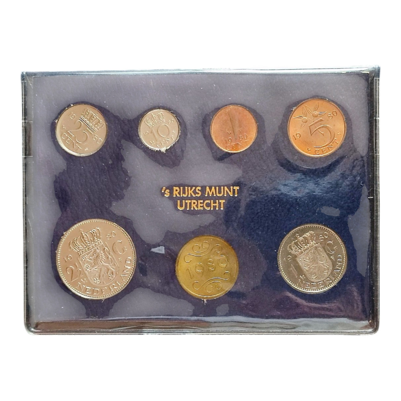 Набір монет Нідерланди 1980 UNC, фото 1