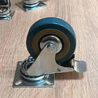 Ролик D-75 меблевий посилений з гальмом, фото 2