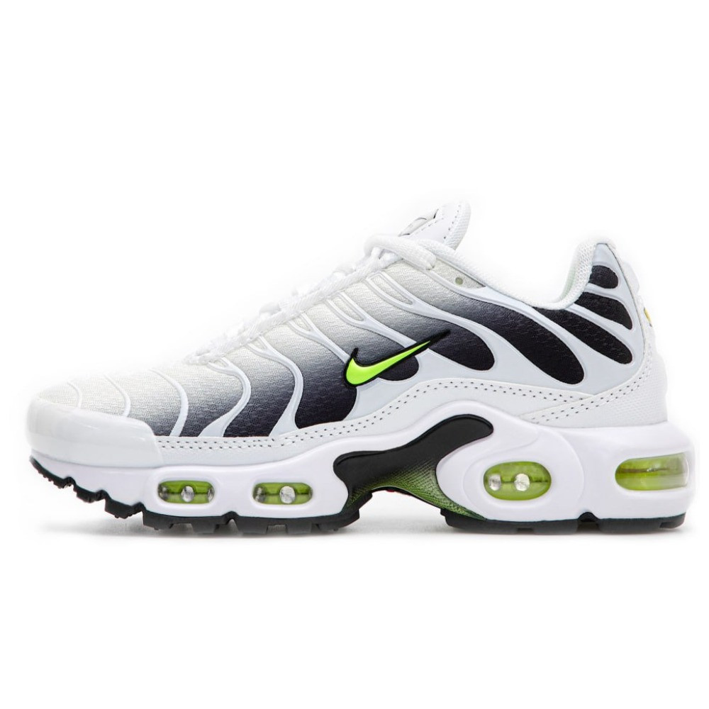 Жіночі кросівки Nike Air Max Plus White Black Volt DM0032-103 TN Grey Green, найк аір макс плюс тн