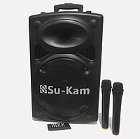 Портативна колонка UKC BT12A 1000W + 2 мікрофони
