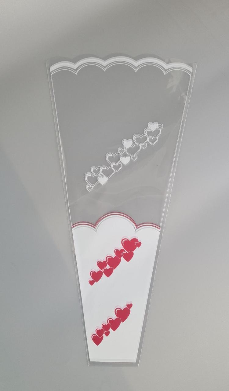 Конусні пакети для квітів h60/ 8низ/32верх (100 шт.) візерунок 167 (4) (100 шт.), фото 1