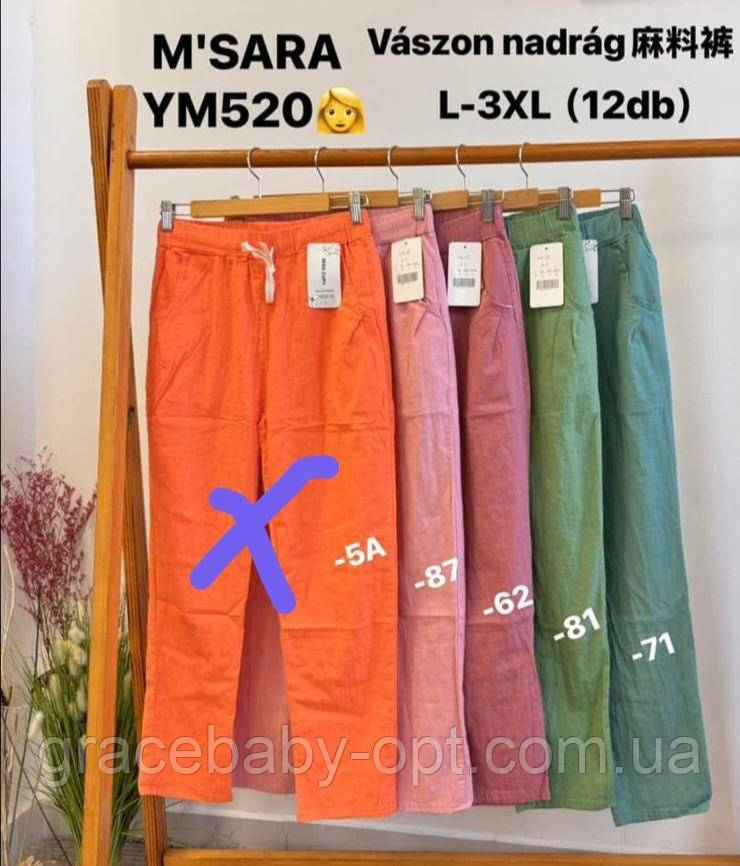Штани літні жіночі оптом, L-3XL pp, № Nk-YM-520-1, фото 1