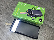 Power Bank Borofone 100 000 мАг DBT35A 22.5W + 4 перехідники та ліхтарик, Повербанк, фото 6