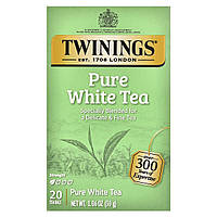 100% чистий білий чай, Twinings, 20 чайних пакетиків по 1,06 унції (30 г)