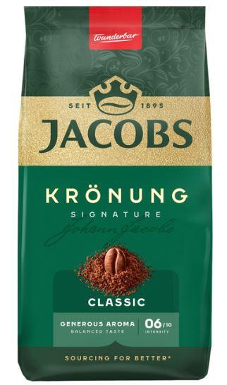 Кава мелена Jacobs Kronung натуральна суміш арабіки та робусти 70 г.