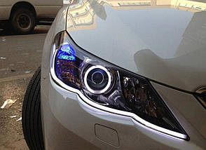 45 см. гнучкі дхо Flexible DRL ходові вогні з функцією повороту. Цена за ПАРУ, фото 4