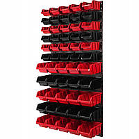 Панель для метизів та дрібниць на 55 контейнерів Kistenberg 58х117см, MIX631