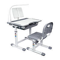 Комплект парта та стілець-трансформери Cubby Vanda 700 x 510 x 550-770 мм Grey