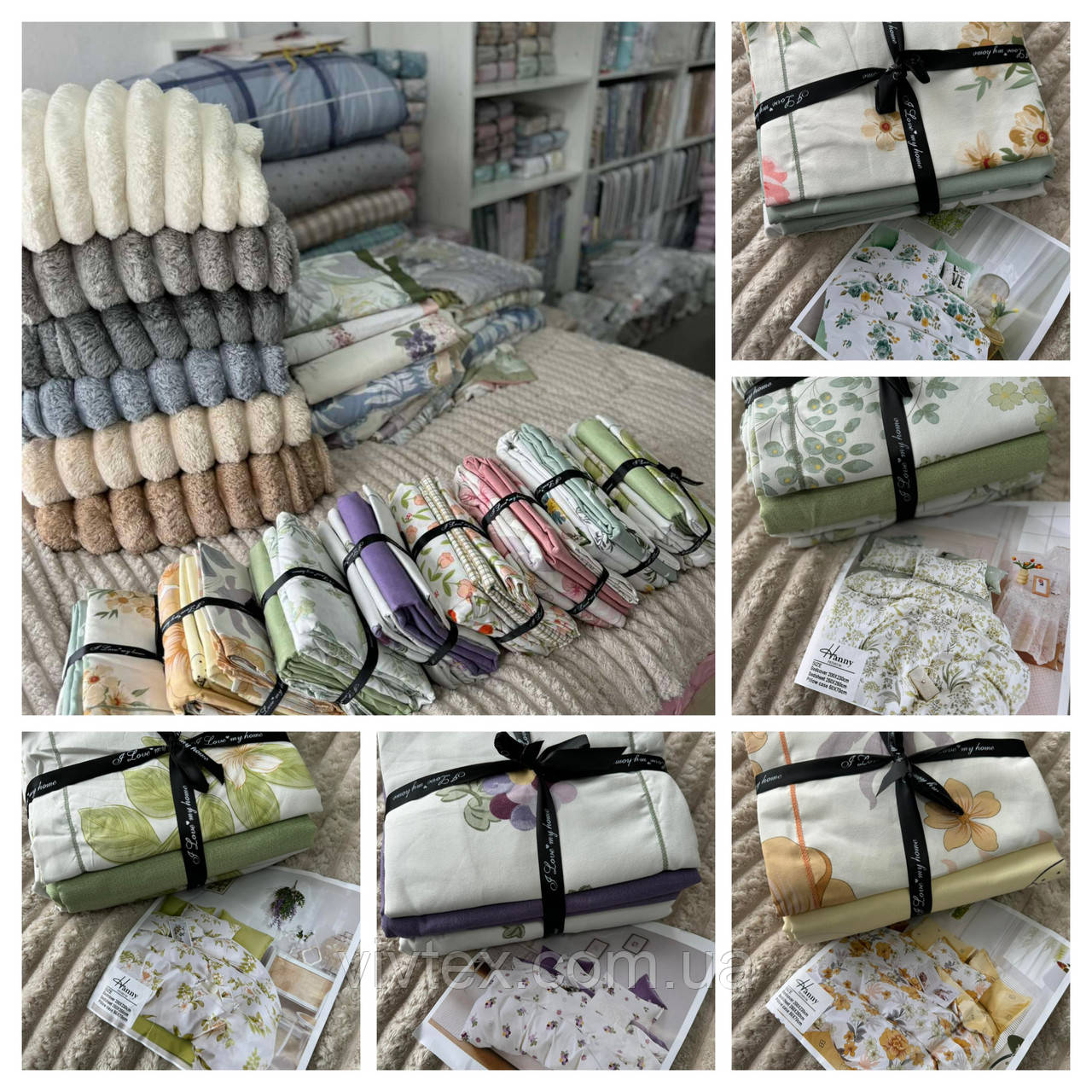 Постільна білизна Прованс конопляна+фланель 200х230, фото 1