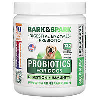 Bark&Spark, Probiotics For Dogs, курка, 120 м’яких жувальних таблеток, 288 г (10 унцій)
