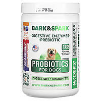 Bark&Spark, Probiotics For Dogs, курка, 180 м’яких жувальних таблеток, 432 г (15,2 унції)