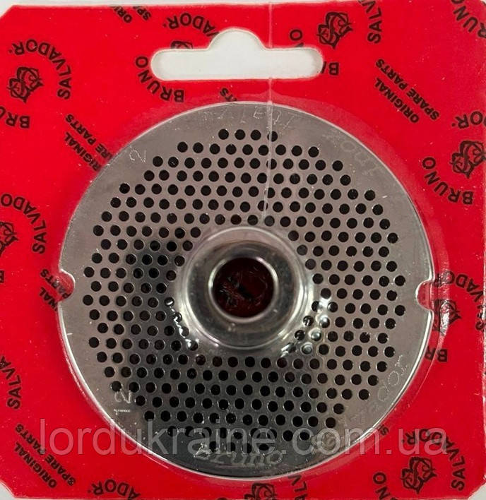 Решітка 2 мм з центром PF122CM для професійної м'ясорубки модель 12 система Enterprise, фото 1