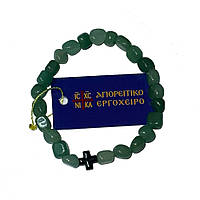 Православні чотки-браслет з натурального каменю Жадеїт (нефрит)