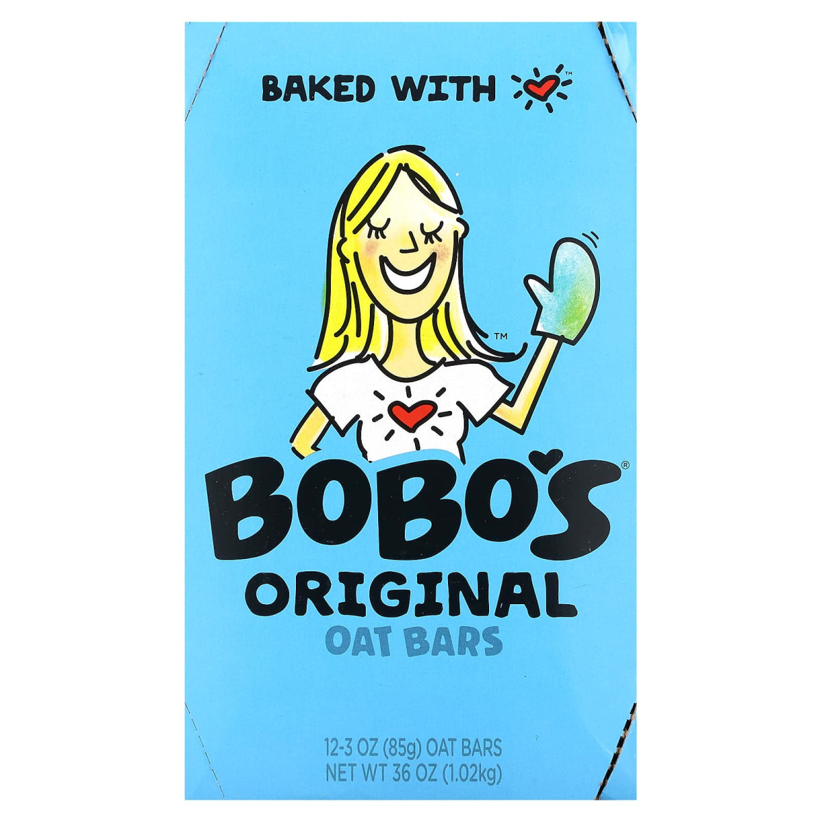 Bobo's Oat Bars, оригінальні вівсяні батончики, 12 батончиків по 85 г (3 унції)