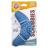 Arm & Hammer, Scrubbies, іграшка для догляду за зубами для собак похилого віку, бумеранг, 1 шт