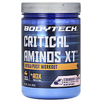 BodyTech, Critical Aminos XT, під час і після тренування, полуничний лимонад, 455 г (16 унцій)
