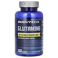 BodyTech, глютамін, 100 капсул