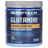 BodyTech, глютамін, без смакових добавок, 315 г (11,12 унції)