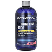 BodyTech, L-карнітин 3000, солодкий пунш, 709 мл (24 рідк. унції)