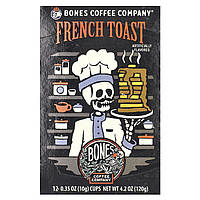 Bones Coffee Company, кавові чашки, французькі тости, 12 чашок, 10 г (0,35 унції)