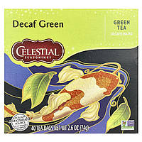 Celestial Seasonings, зелений чай, без кофеїну, 40 чайних пакетиків, 74 г (2,6 унції)