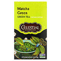 Celestial Seasonings, чай матча, зелений чай, 20 чайних пакетиків по 29 г (1 унція).