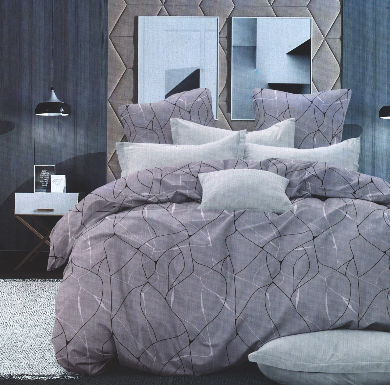 Постільна білизна з бязі (голд) Євро-Стандарт, фото 1