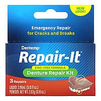 Dentemp, Repair-It, Denture Repair Kit, 3 Repairs