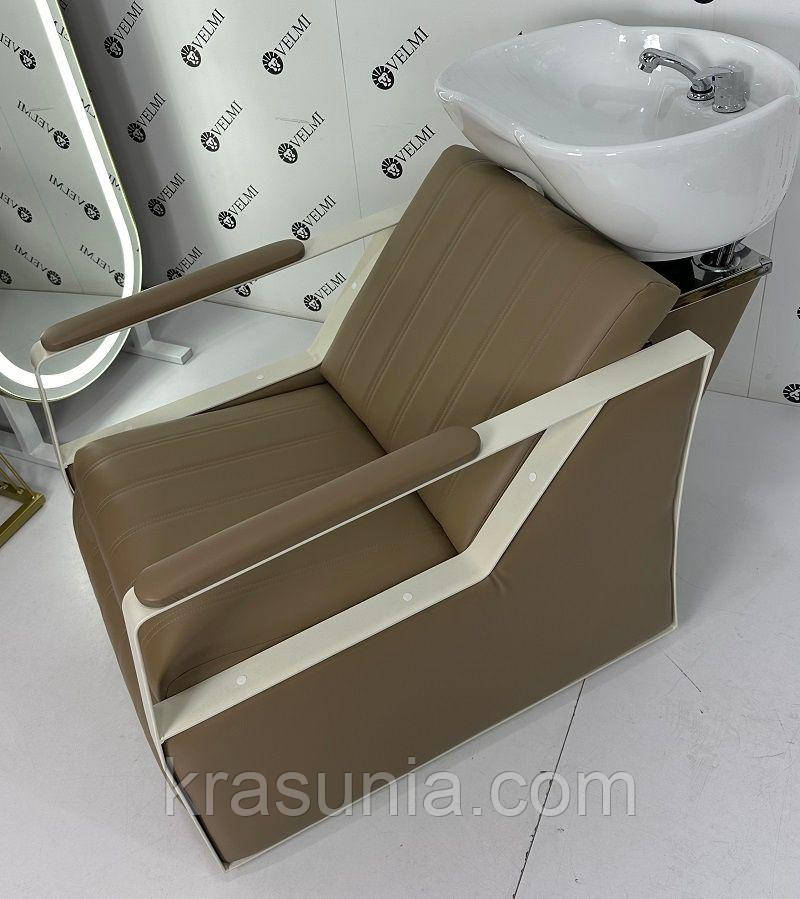 Перукарська мийка Bronx Lux White