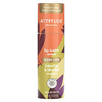 ATTITUDE, Leaves Bar, бальзам для губ із SPF 15, манго, 8,5 г (0,3 унції)