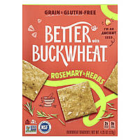 Better with Buckwheat, гречані крекери, розмарин і трави, 120 г (4,25 унції)