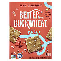Better with Buckwheat, гречані крекери, морська сіль, 120 г (4,25 унції)