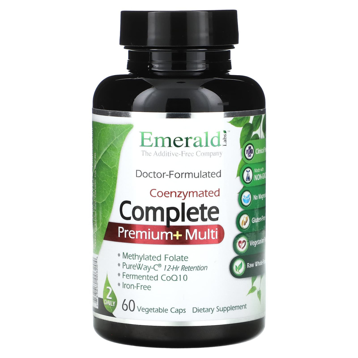 Emerald Laboratories, Complete Premium+ Multi, 60 рослинних капсул