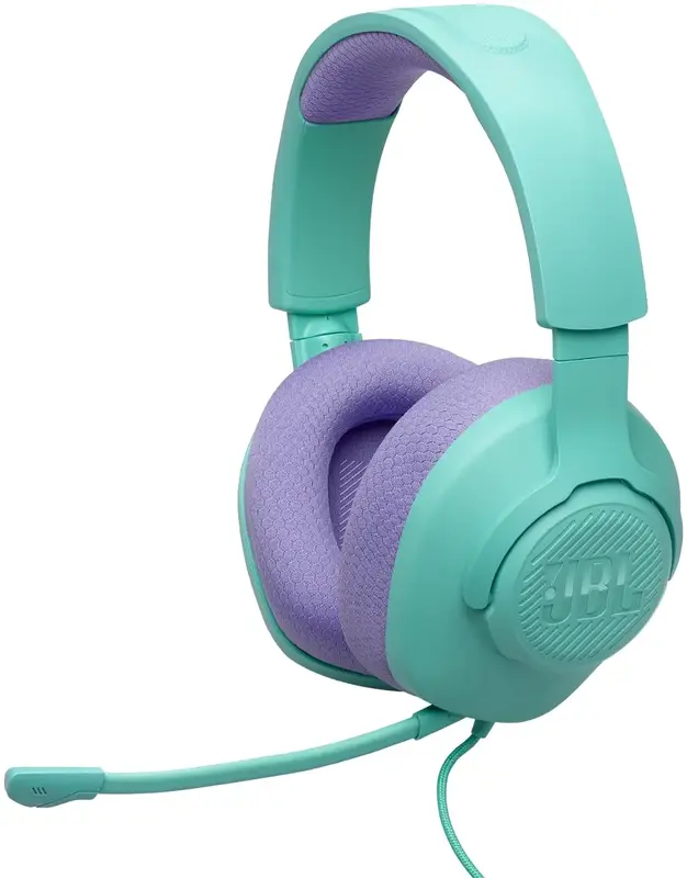 Навушники ігрові JBL QUANTUM 100M2 (JBLQTUM100M2CYN) м'ятні (Cyan), фото 1