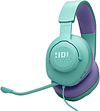 Навушники ігрові JBL QUANTUM 100M2 (JBLQTUM100M2CYN) м'ятні (Cyan), фото 2