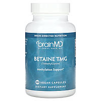 BrainMD, бетаїн, TMG, 60 веганських капсул