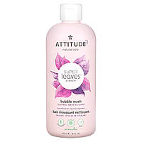 ATTITUDE, Super Leaves Science, пухирчастий гель для душу, листя білого чаю, 473 мл (16 рідк. унцій)