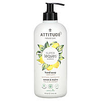 ATTITUDE, Super Leaves Science, мило для рук із листям лимона, 473 мл (16 рідк. унцій)