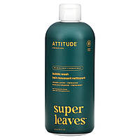 ATTITUDE, Super Leaves, бульбашки для душу, листя апельсина, 473 мл (16 рідк. унцій)