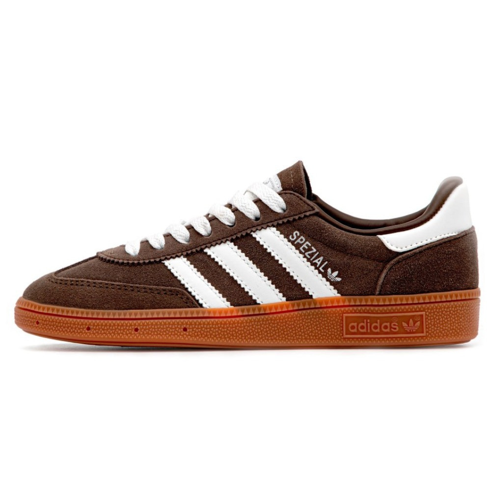 Жіночі кросівки Adidas Handball Spezial Brown White cocoa powder IF6490 коричневі замшеві адідас спешл спеціал