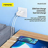 Зарядний пристрій Foneng EU50 PD35W Fast Charger, фото 2