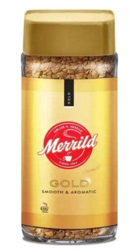 Кава розчинна Lavazza Merrild Gold суміш арабіки та робусти скляна банка 100 г.