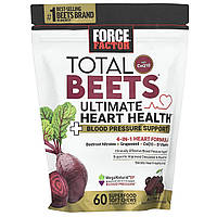 Force Factor, Total Beets® із коензимом Q10, черешня, 60 м’яких жувальних таблеток із суперфудами