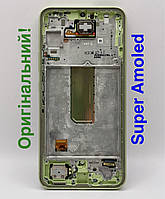 Дисплей б/в з рамою Samsung A346 Galaxy A34 lime оригінальний