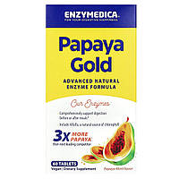 Enzymedica, Papaya Gold, папая, м’ята, 60 таблеток