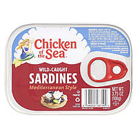 Chicken of the Sea, сардини, виловлені в середземноморському стилі, 106 г (3,75 унції)
