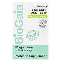 BioGaia, Prodentis для ясен і зубів, яблуко, 30 пробіотичних пастилок